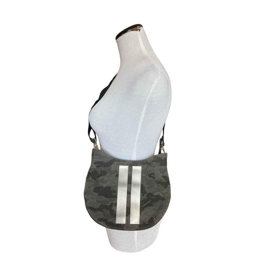 Quilted Koala Kanvas Mini City Bag Gray‎ Camo Canvas Crossbody Bag Guitar Strap